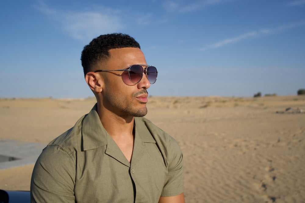 Capo Aviator Sunglasses - Smoke