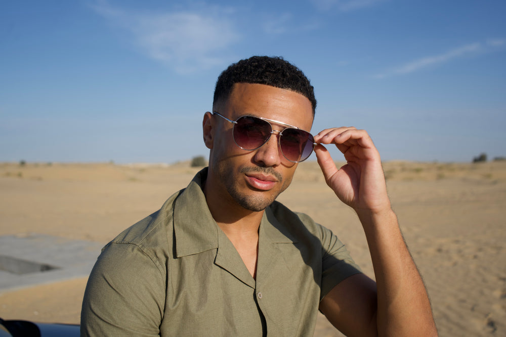 Capo Aviator Sunglasses - Smoke