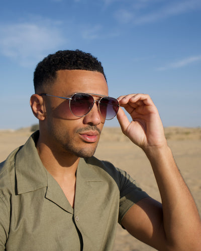 Capo Aviator Sunglasses - Smoke