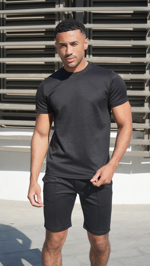 Capo TEXTURED BEAD T-Shirt - Black