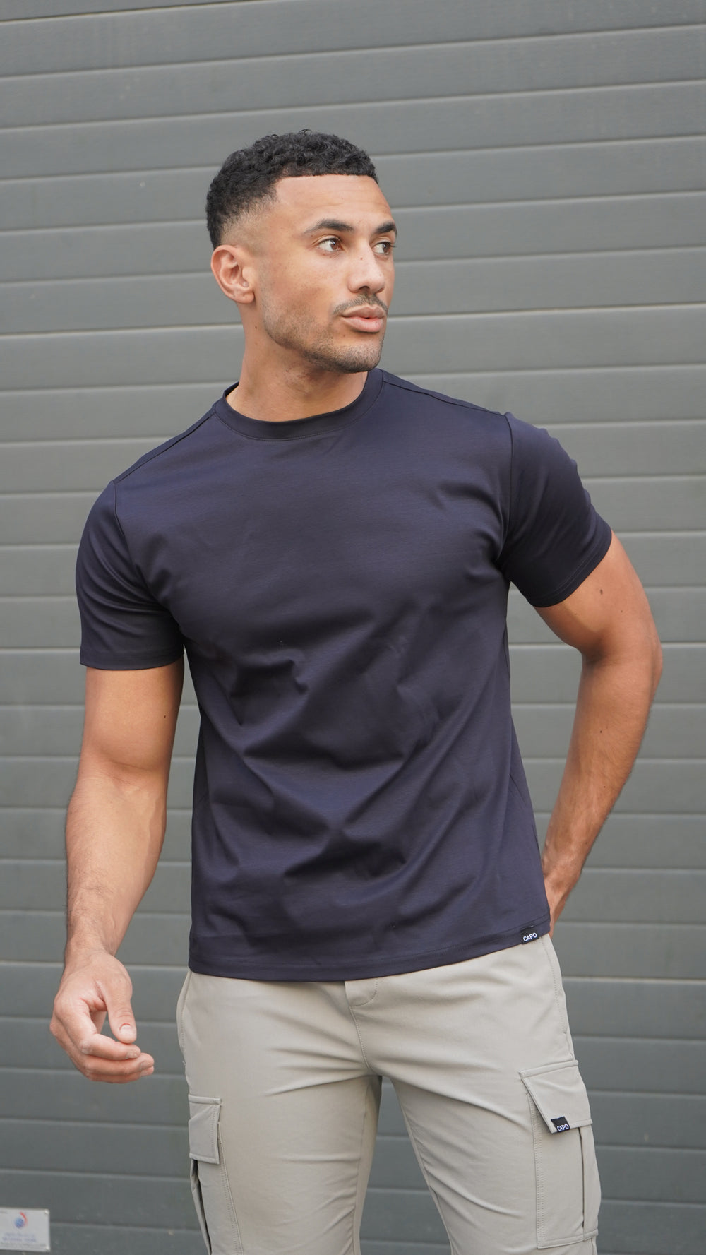 Capo MERCERISED T-Shirt - Navy
