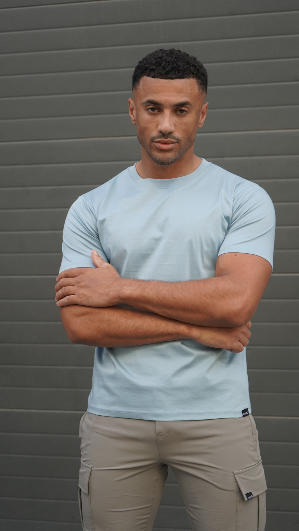 Capo MERCERISED T-Shirt - Pale Blue