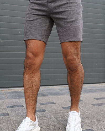 Capo Jersey Slub Shorts - Charcoal