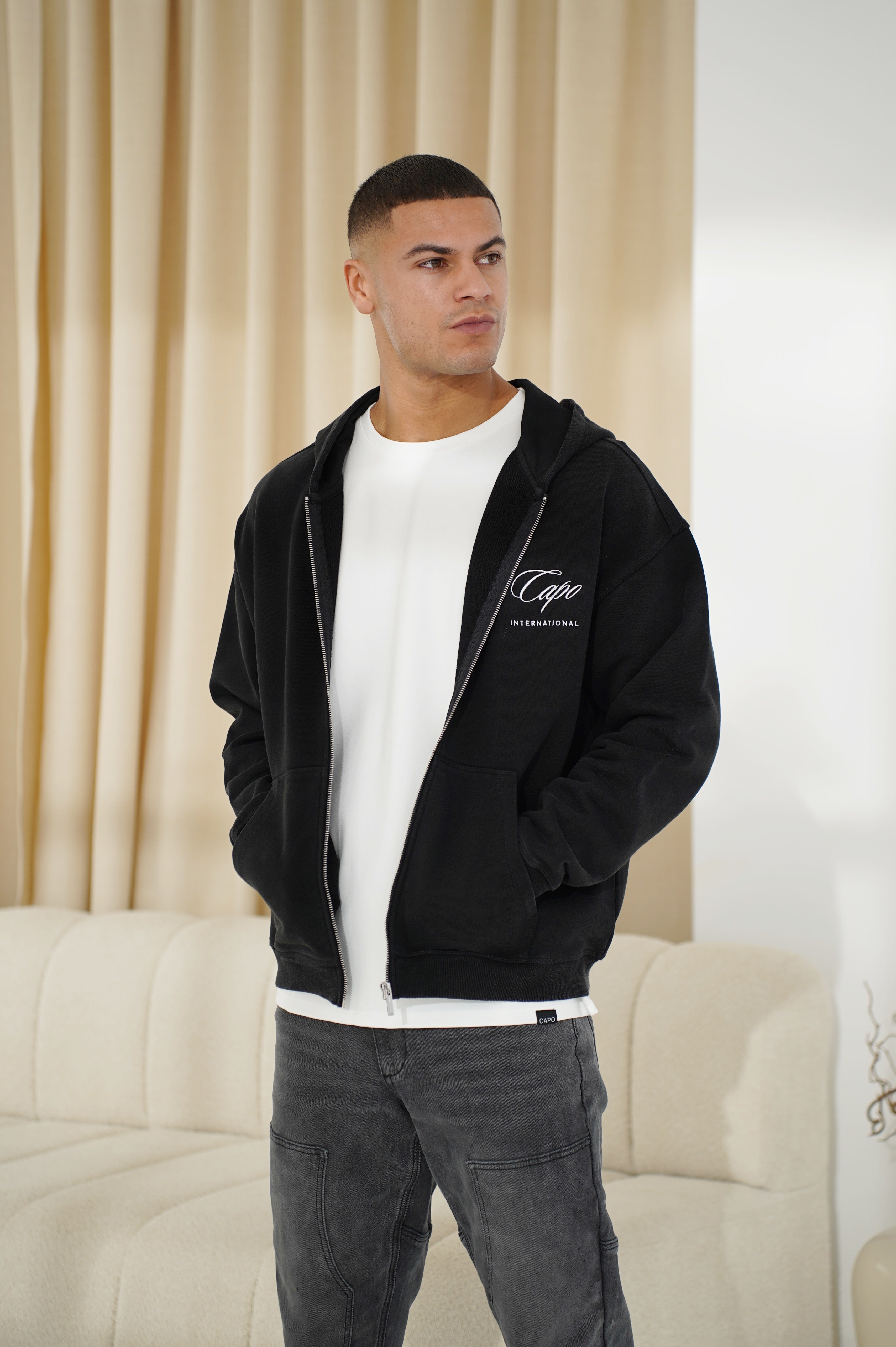 Capo International Full Zip Hoodie - Black