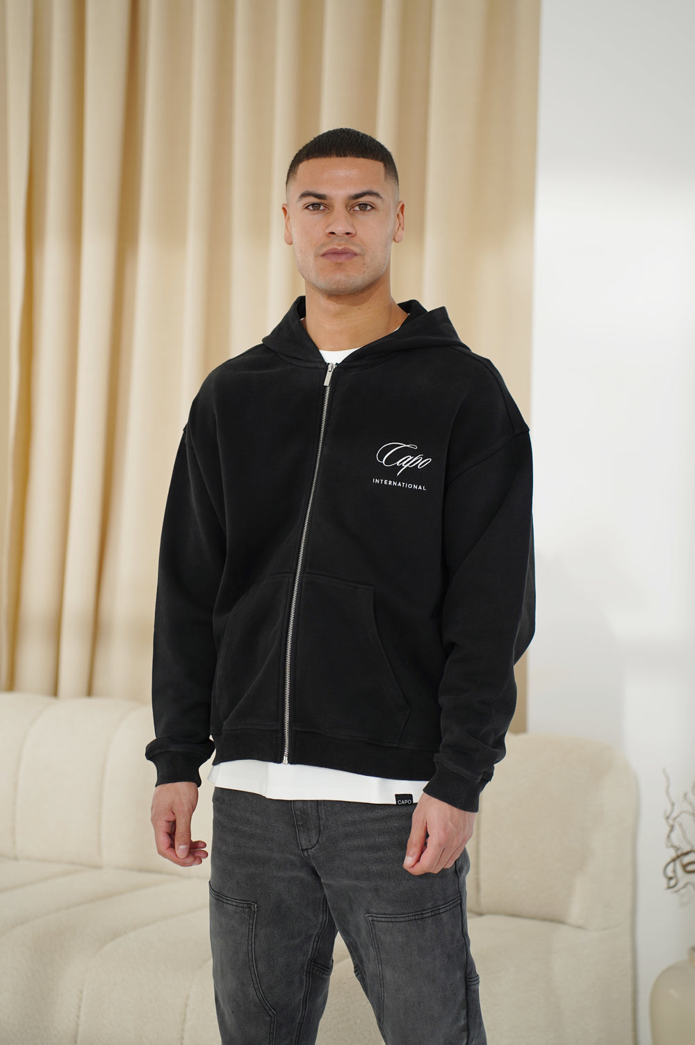 Capo International Full Zip Hoodie - Black