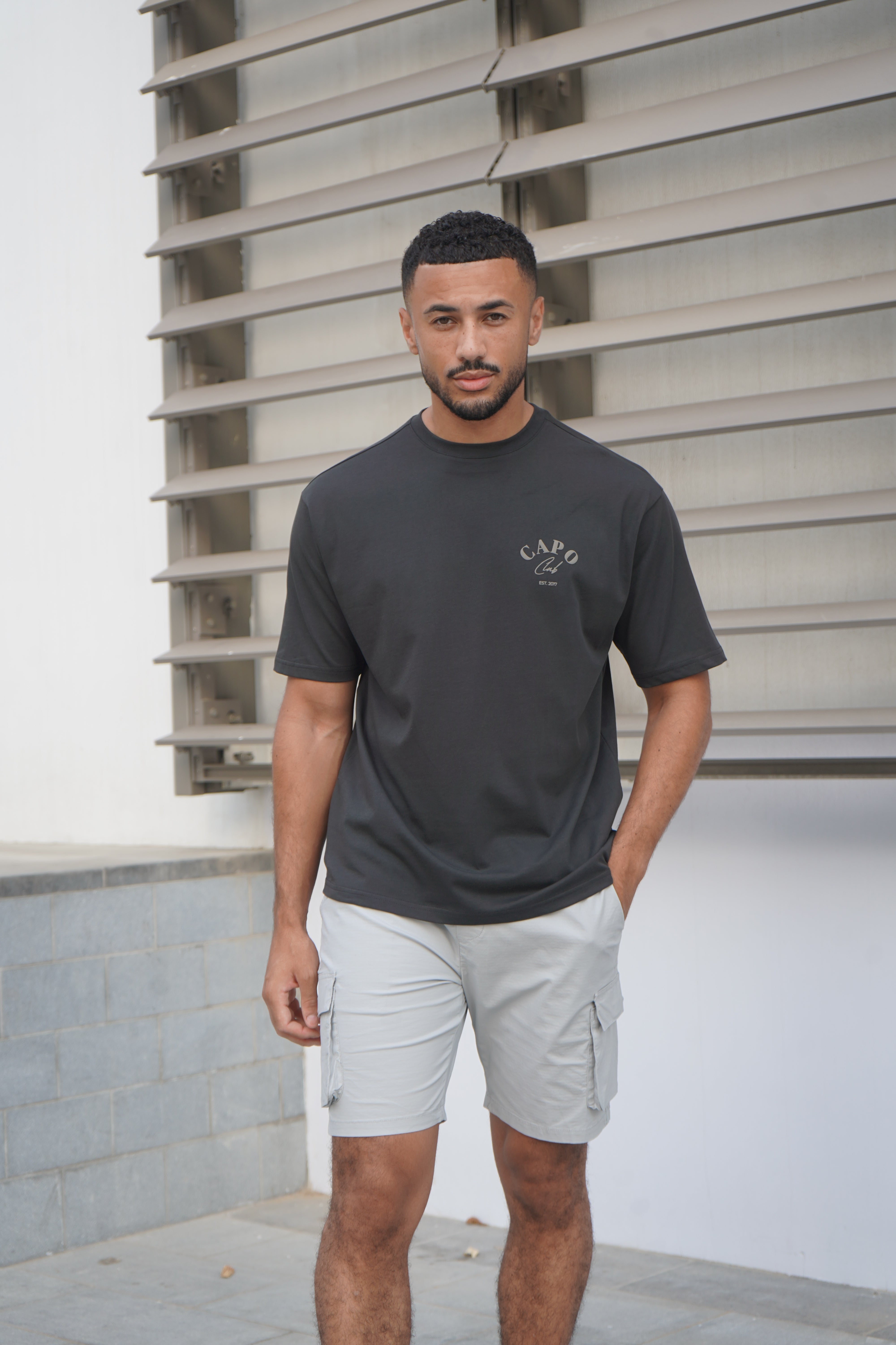 Capo Beach Club T-Shirt - Charcoal