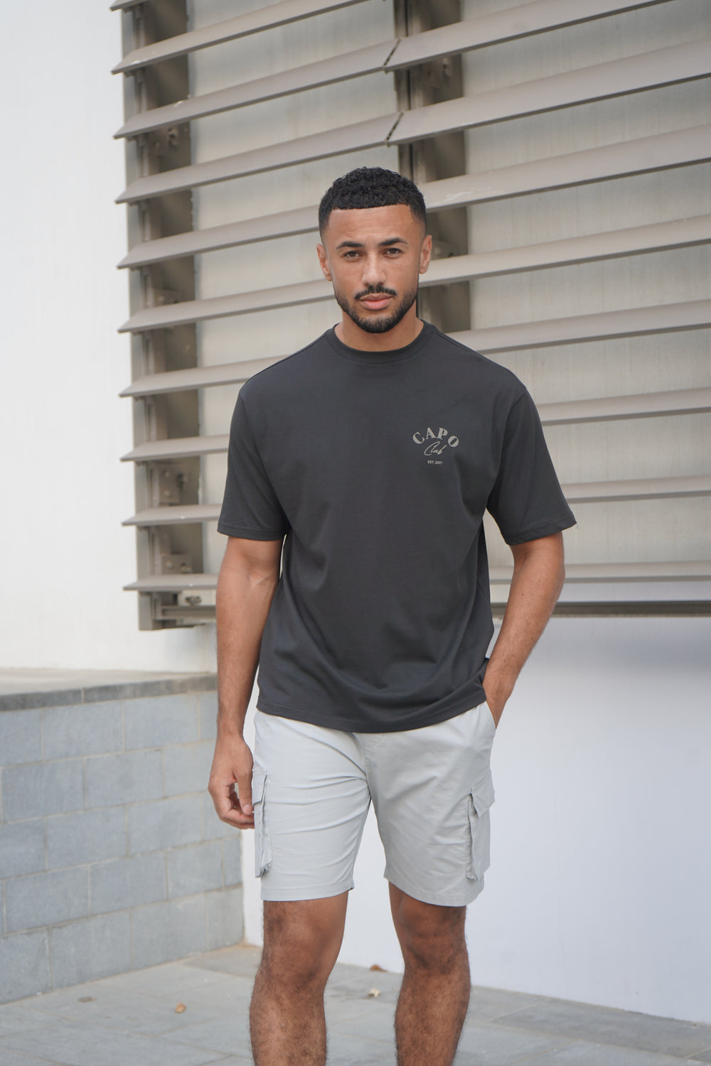 Capo Beach Club T-Shirt - Charcoal