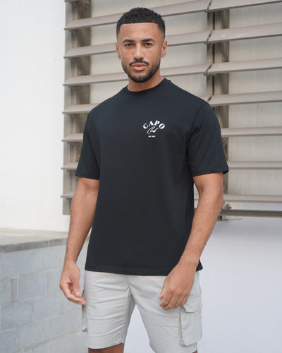 Capo Beach Club T-Shirt - Black/White