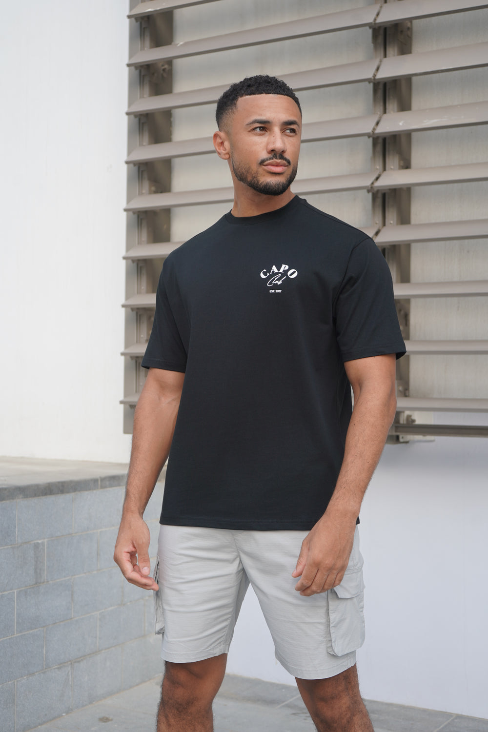 Capo Beach Club T-Shirt - Black/White