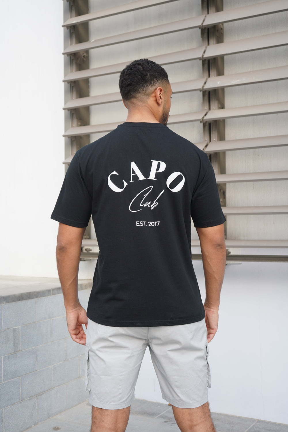 Capo Beach Club T-Shirt - Black/White