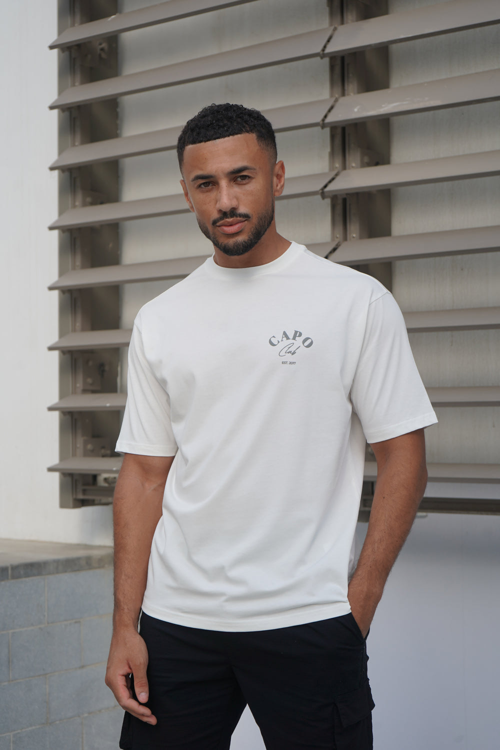 Capo Beach Club T-Shirt - White/Slate