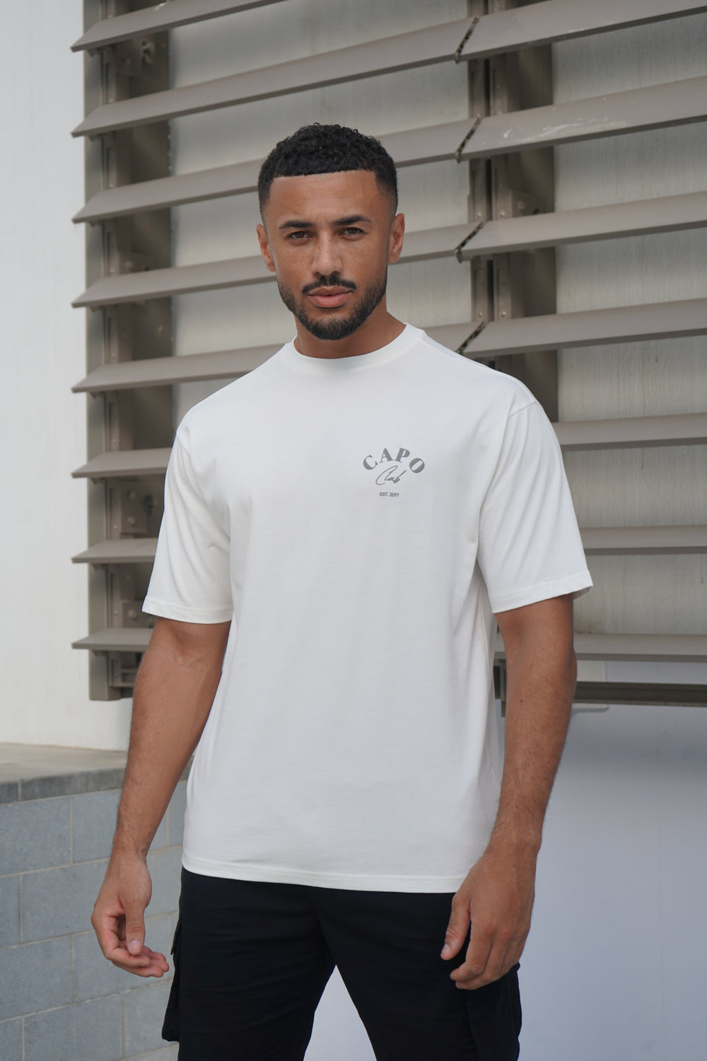 Capo Beach Club T-Shirt - White/Slate