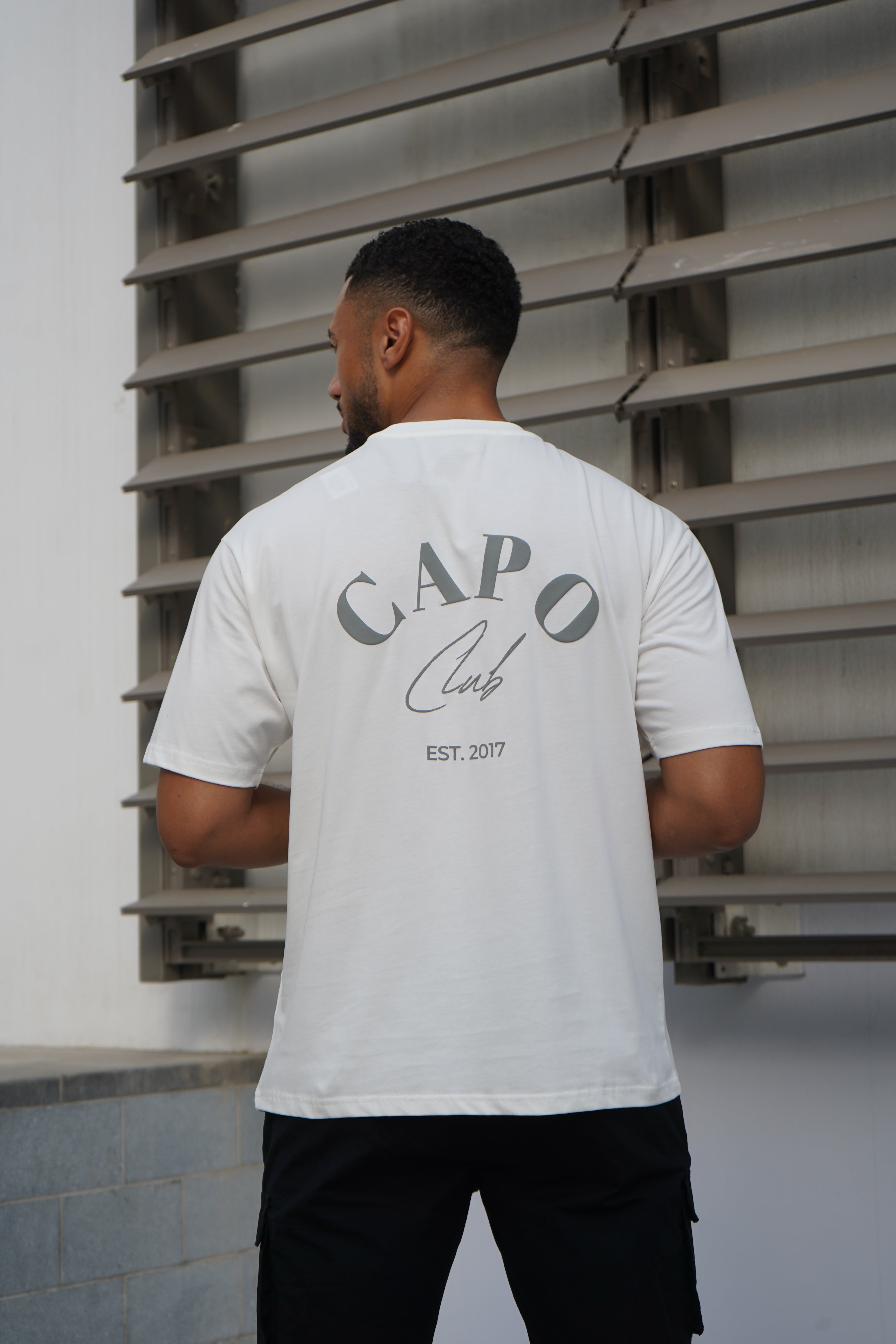Capo Beach Club T-Shirt - White/Slate