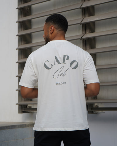 Capo Beach Club T-Shirt - White/Slate