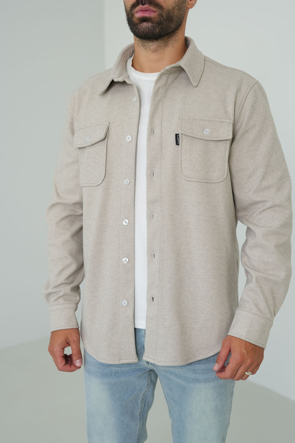 Capo Elliot Overshirt - Beige