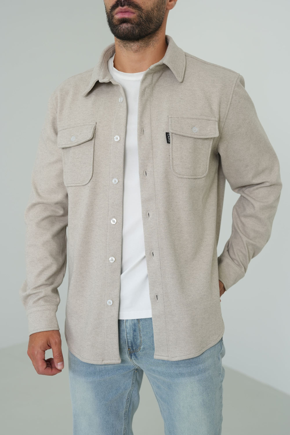 Capo Elliot Overshirt - Beige