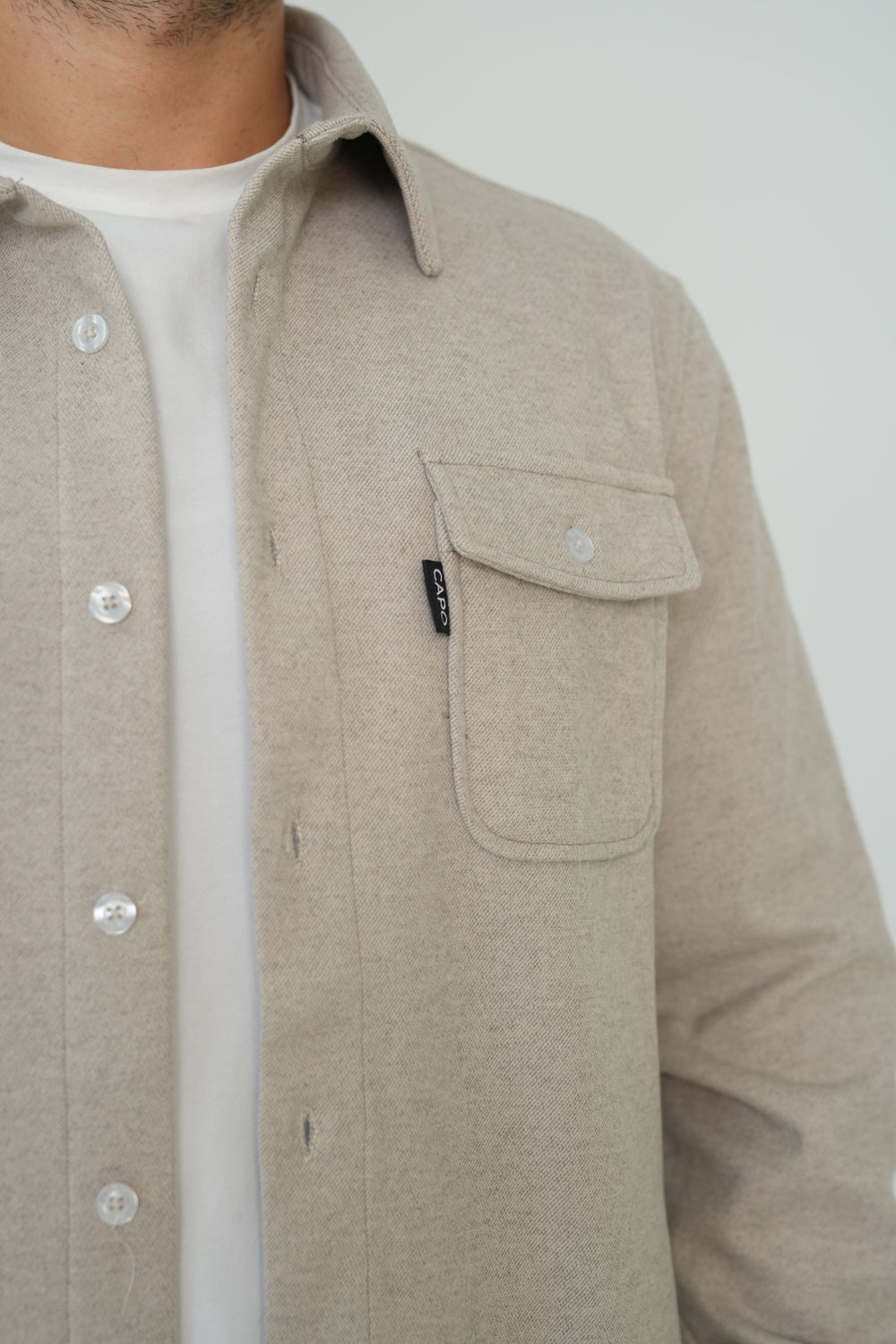 Capo Elliot Overshirt - Beige