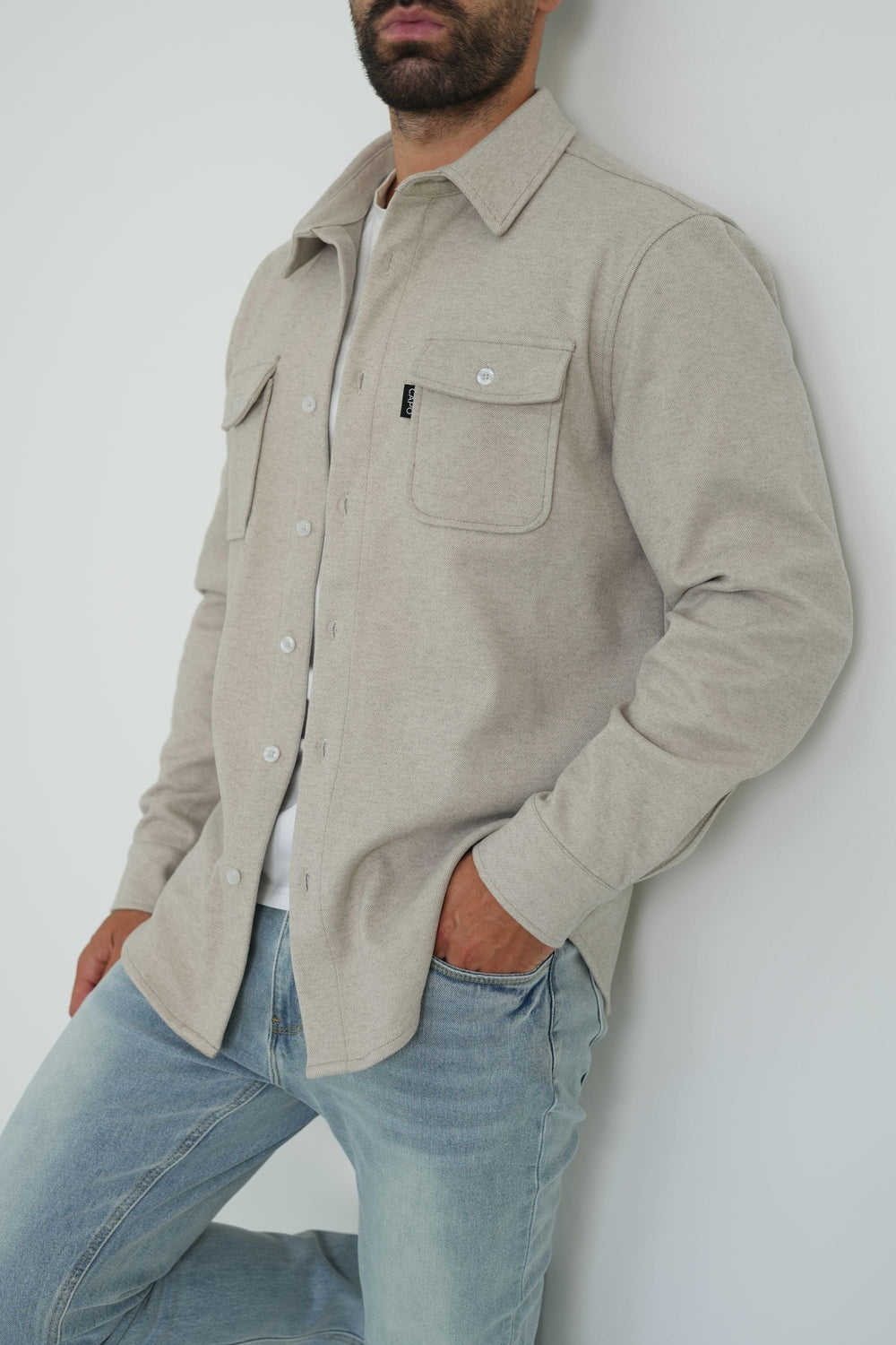 Capo Elliot Overshirt - Beige