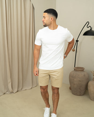 Capo Crew Neck Every Day Cotton T-Shirt - White