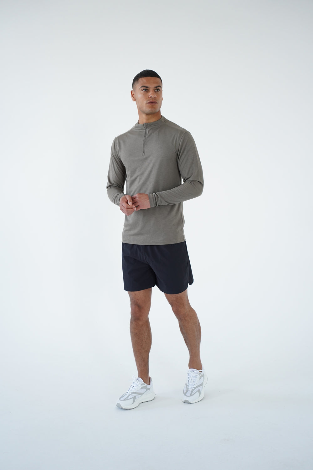 Capo Active Core 1/4 Zip Top - Olive
