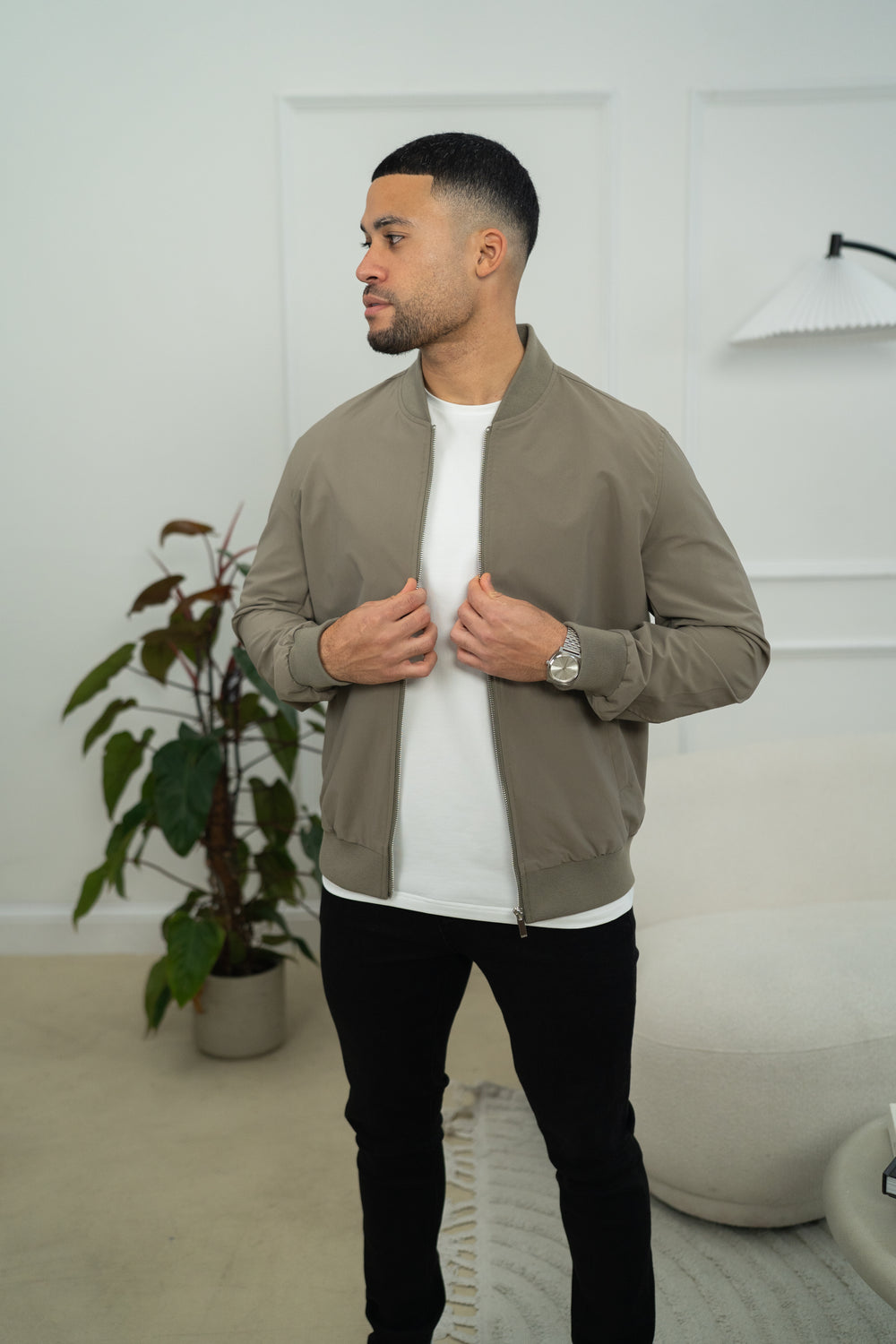 Capo Bomber Jacket - Light Olive