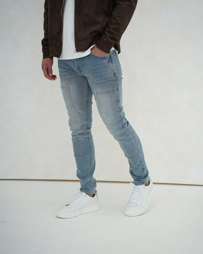 Capo Carpenter Denim Jeans - Light Blue