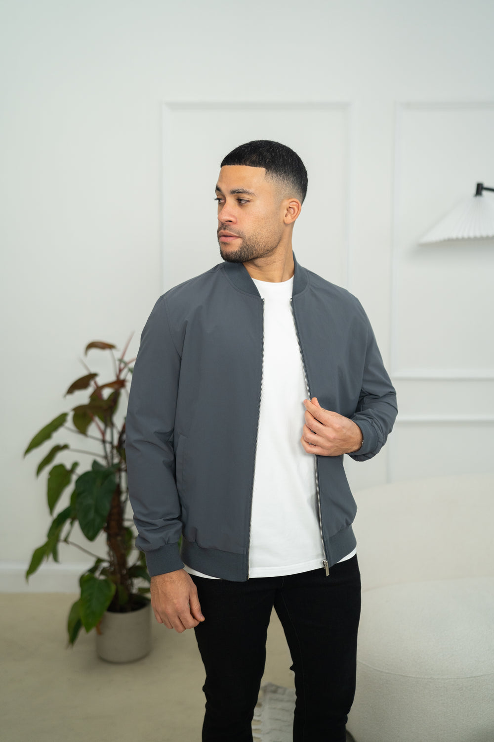 Capo Bomber Jacket - Charcoal