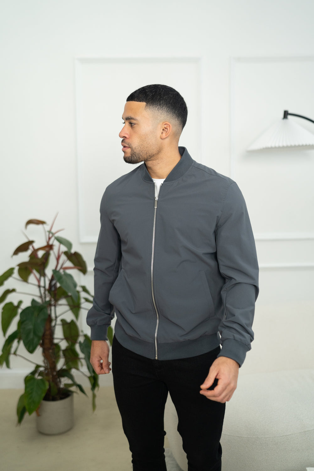 Capo Bomber Jacket - Charcoal