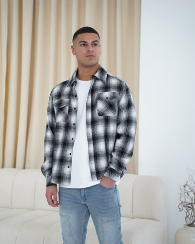 Capo Flannel Overshirt - Black