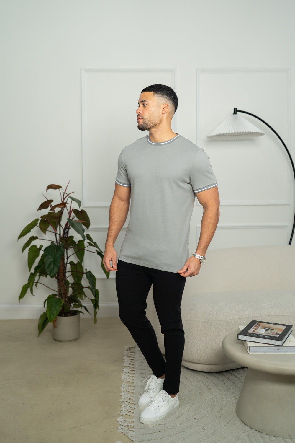 Capo Tipping T-Shirt - Grey