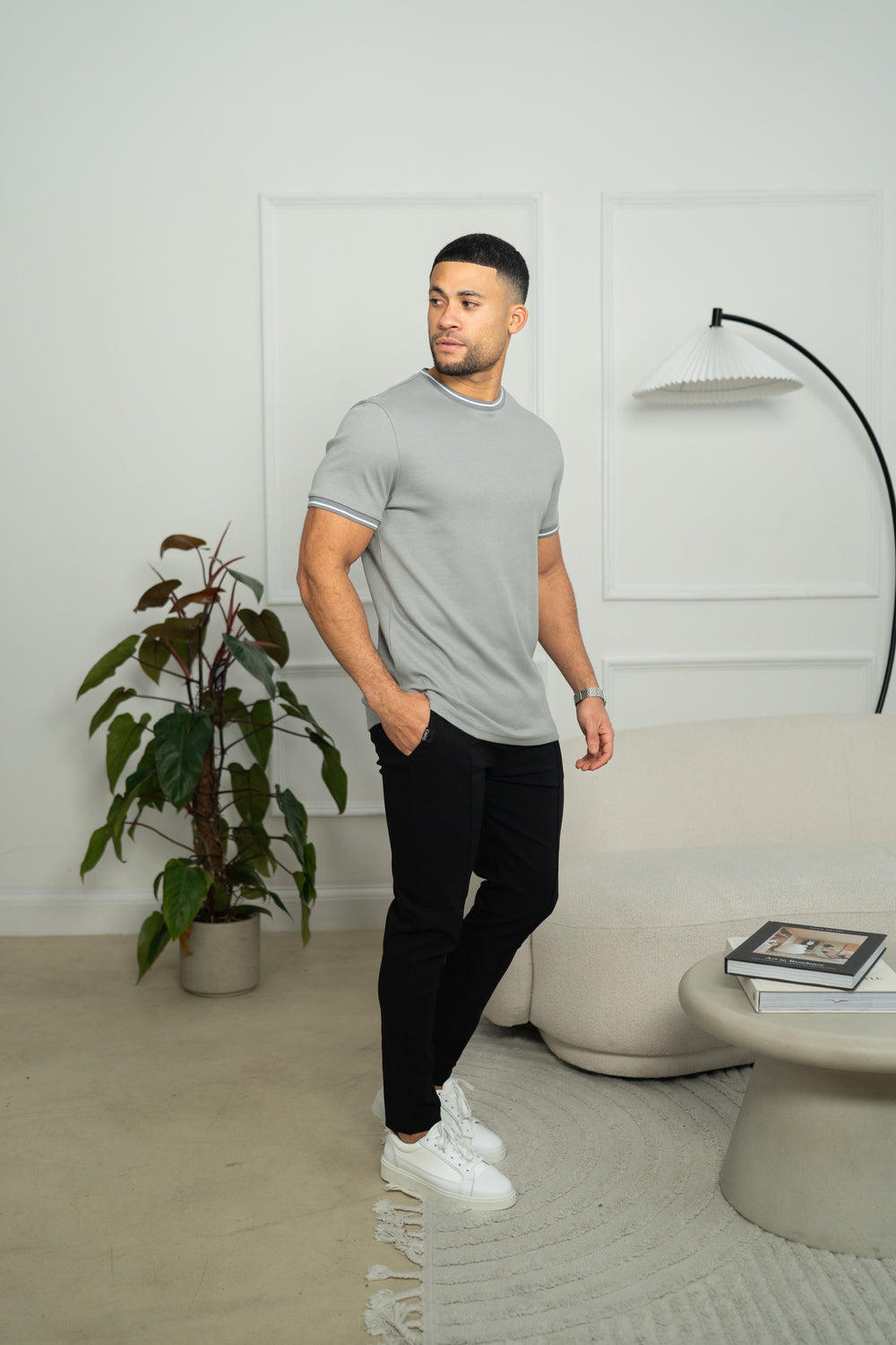 Capo Tipping T-Shirt - Grey