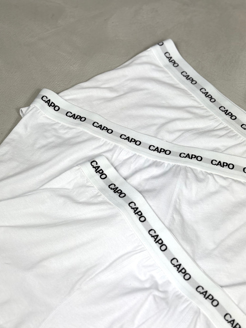 Capo Essential 3 Pack Boxer Shorts - White