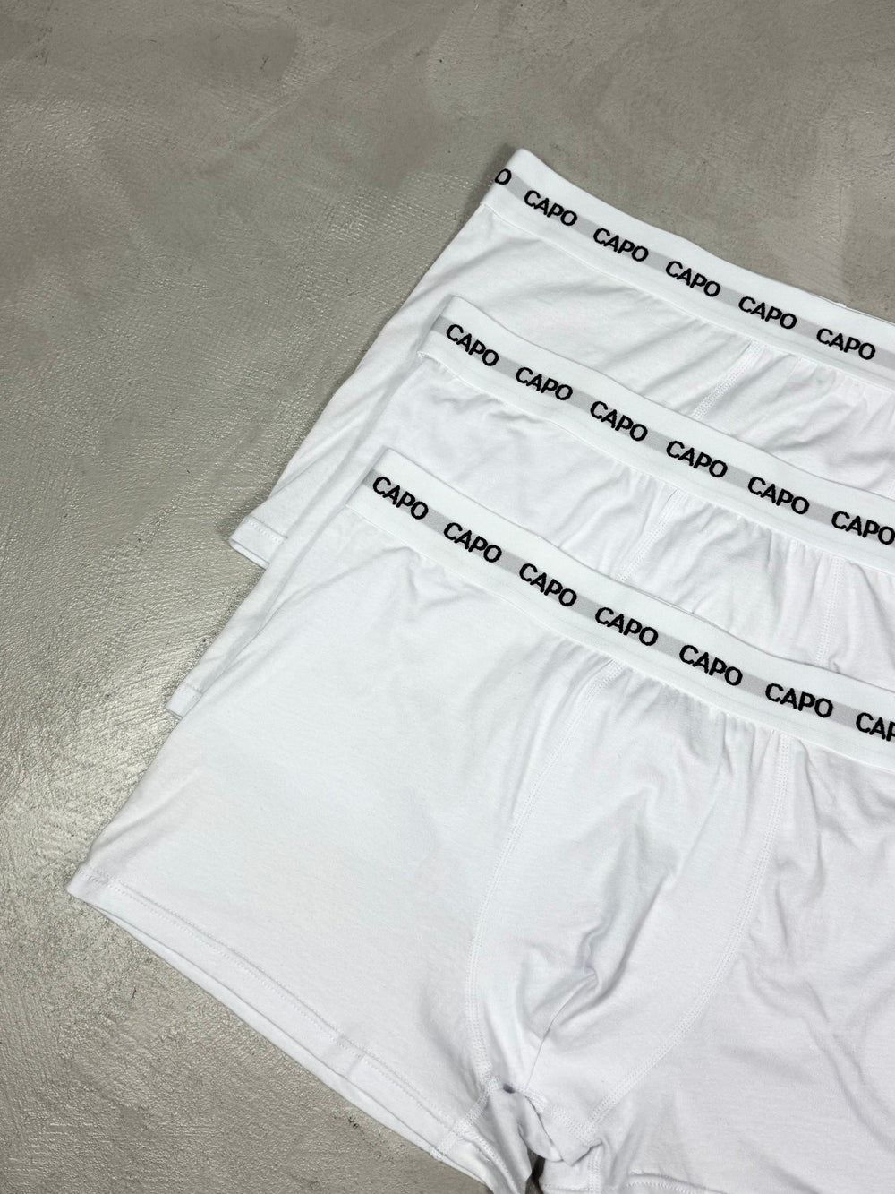 Capo Essential 3 Pack Boxer Shorts - White