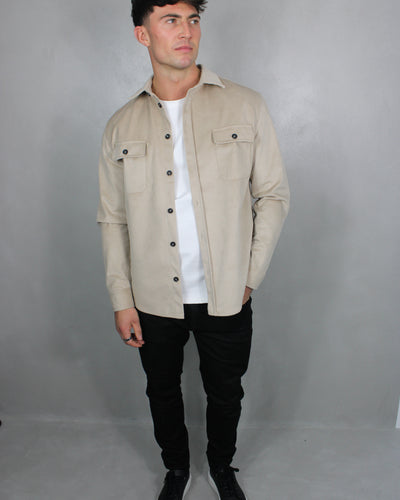 Capo Corduroy Overshirt - Stone