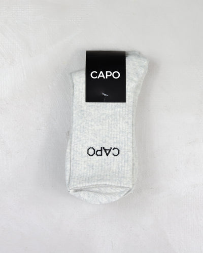 Capo Essential 3 Pack Crew Socks - Grey