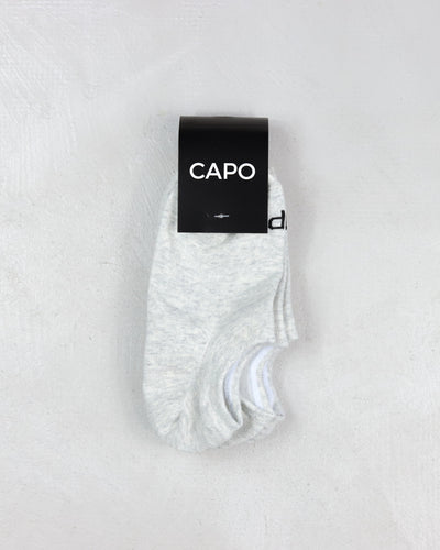 Capo Essential 3 Pack Invisible Socks - Grey
