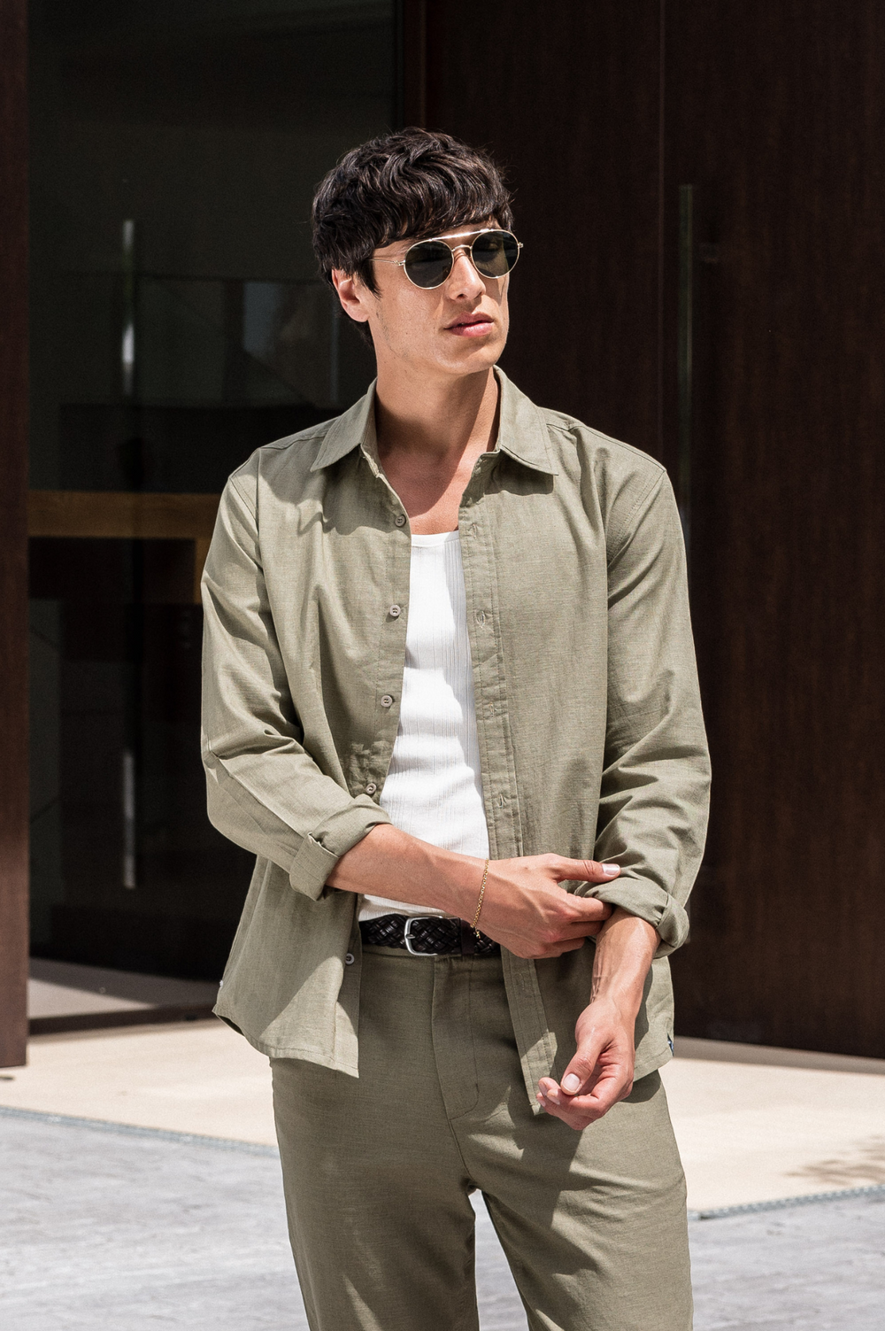 Capo LINEN LS Shirt - Olive