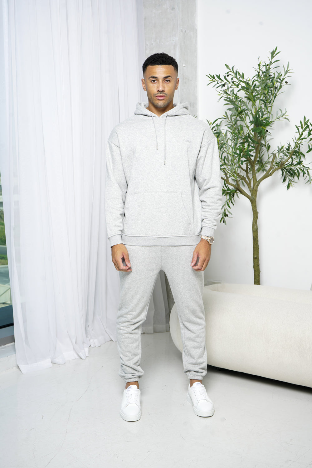 Capo Tracksuit Overhead Hoodie - Grey Marl