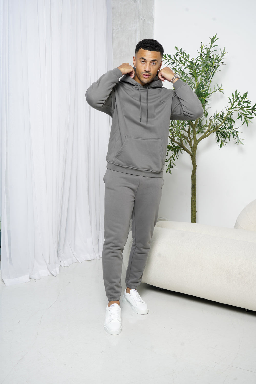Capo Tracksuit Overhead Hoodie - Charcoal