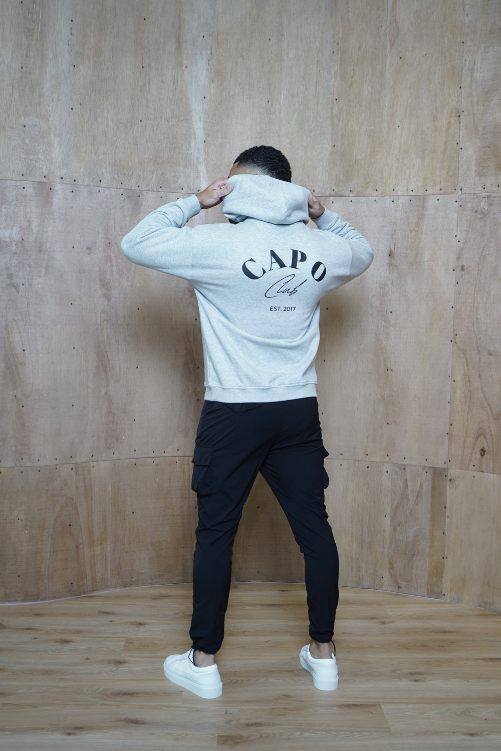 Capo Club Relaxed Hoodie - Grey Marl