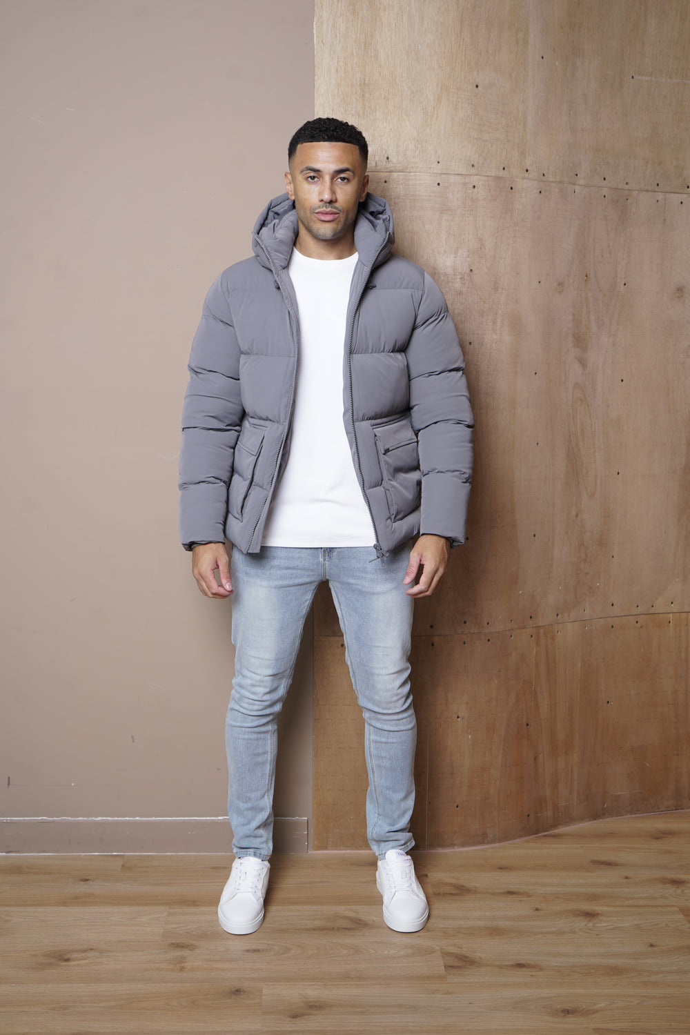 Capo Puffer Coat - Charcoal