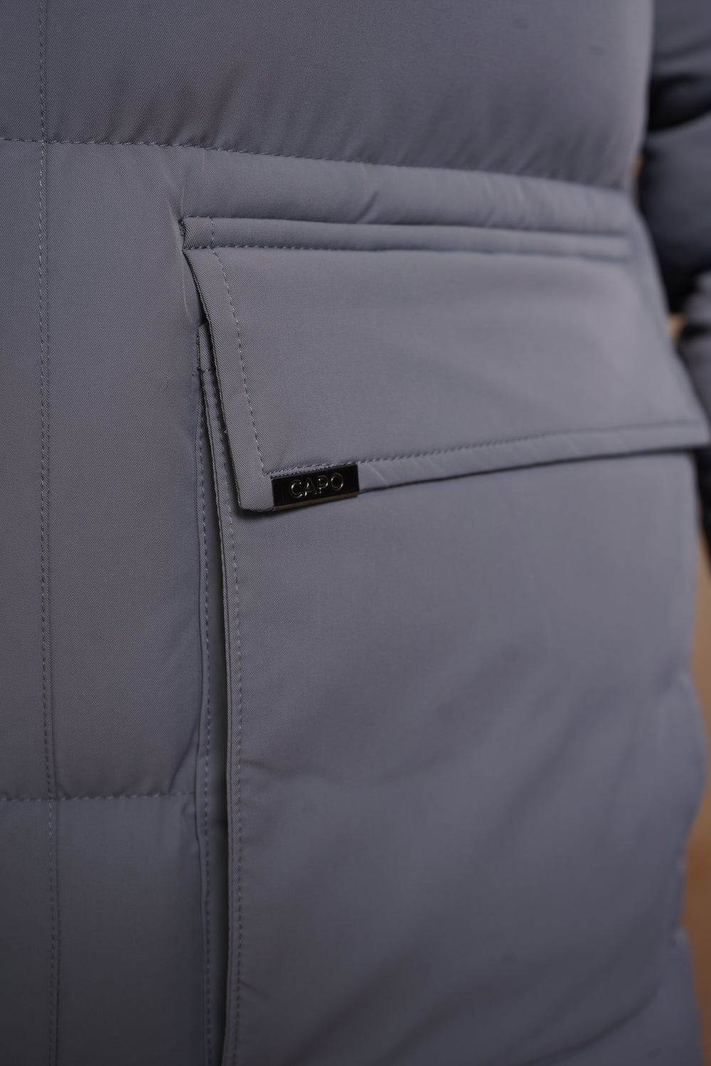 Capo Puffer Coat - Charcoal