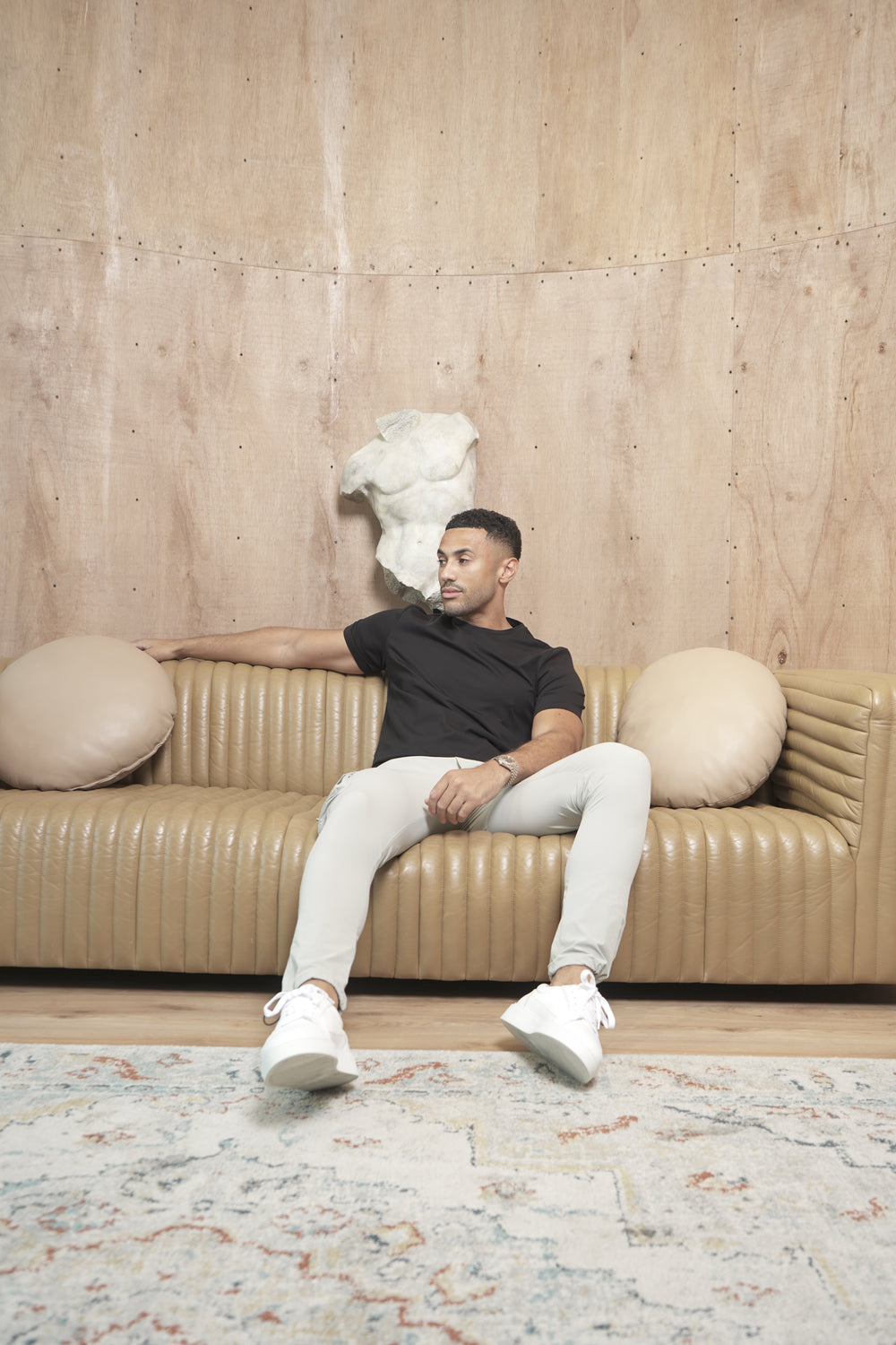 Capo Crew Neck Every Day Cotton T-Shirt - Black