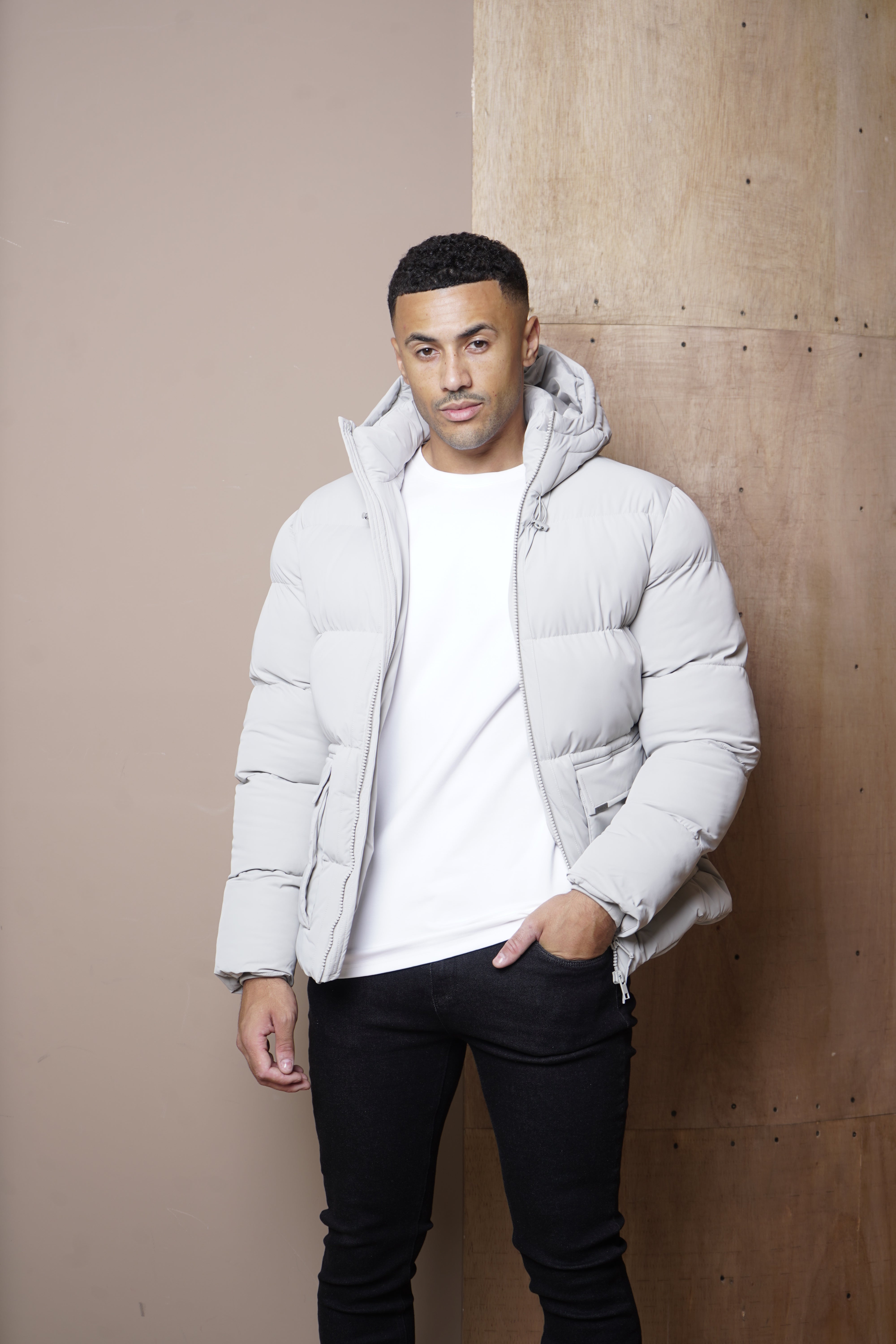 Capo Puffer Coat - Stone
