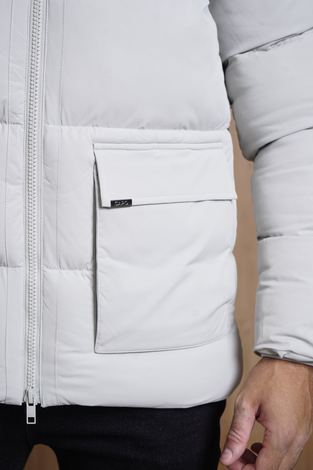 Capo Puffer Coat - Stone