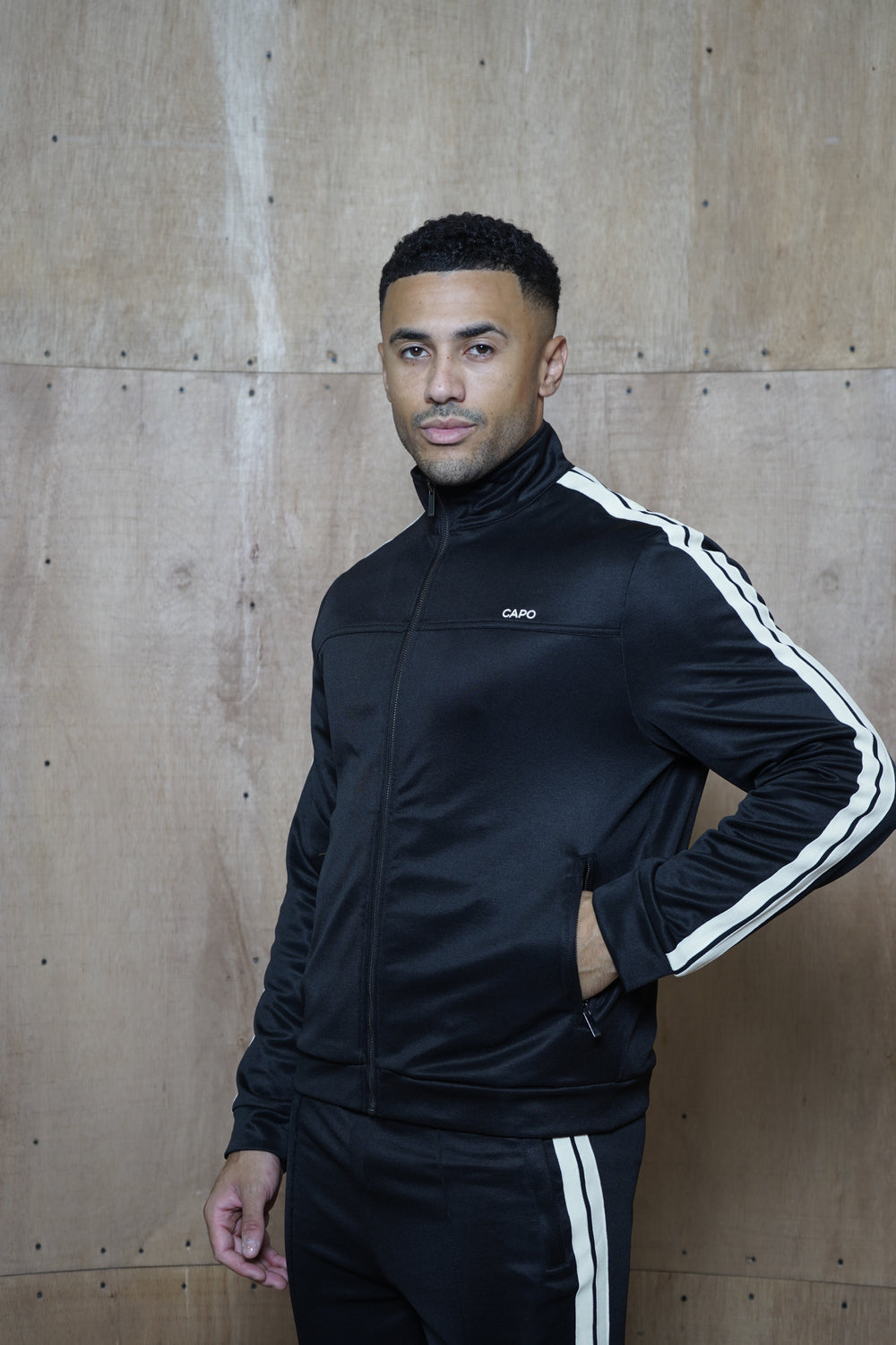 Capo Tape Track Jacket - Black