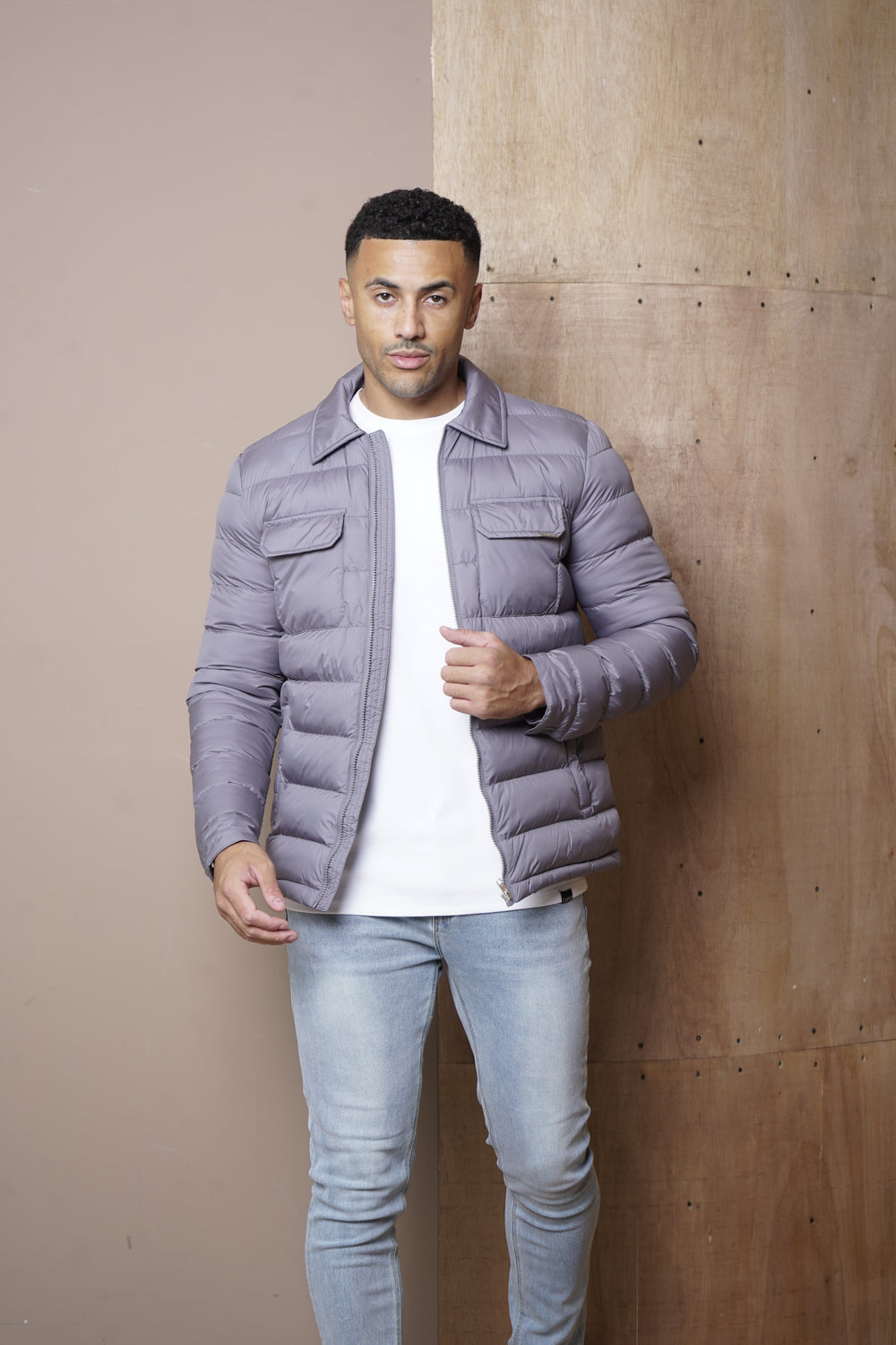 Capo Lightweight Padded Jacket - Charcoal