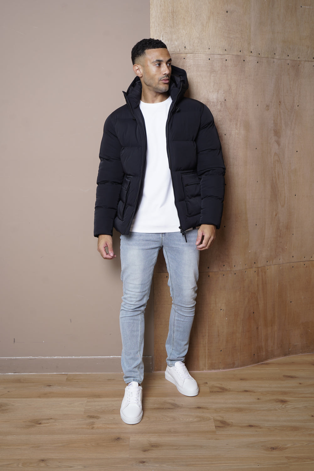 Capo Puffer Coat - Black