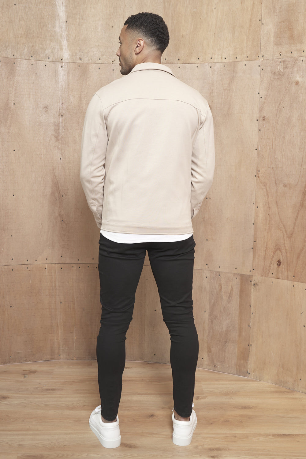 Capo Smart Button Overshirt - Stone