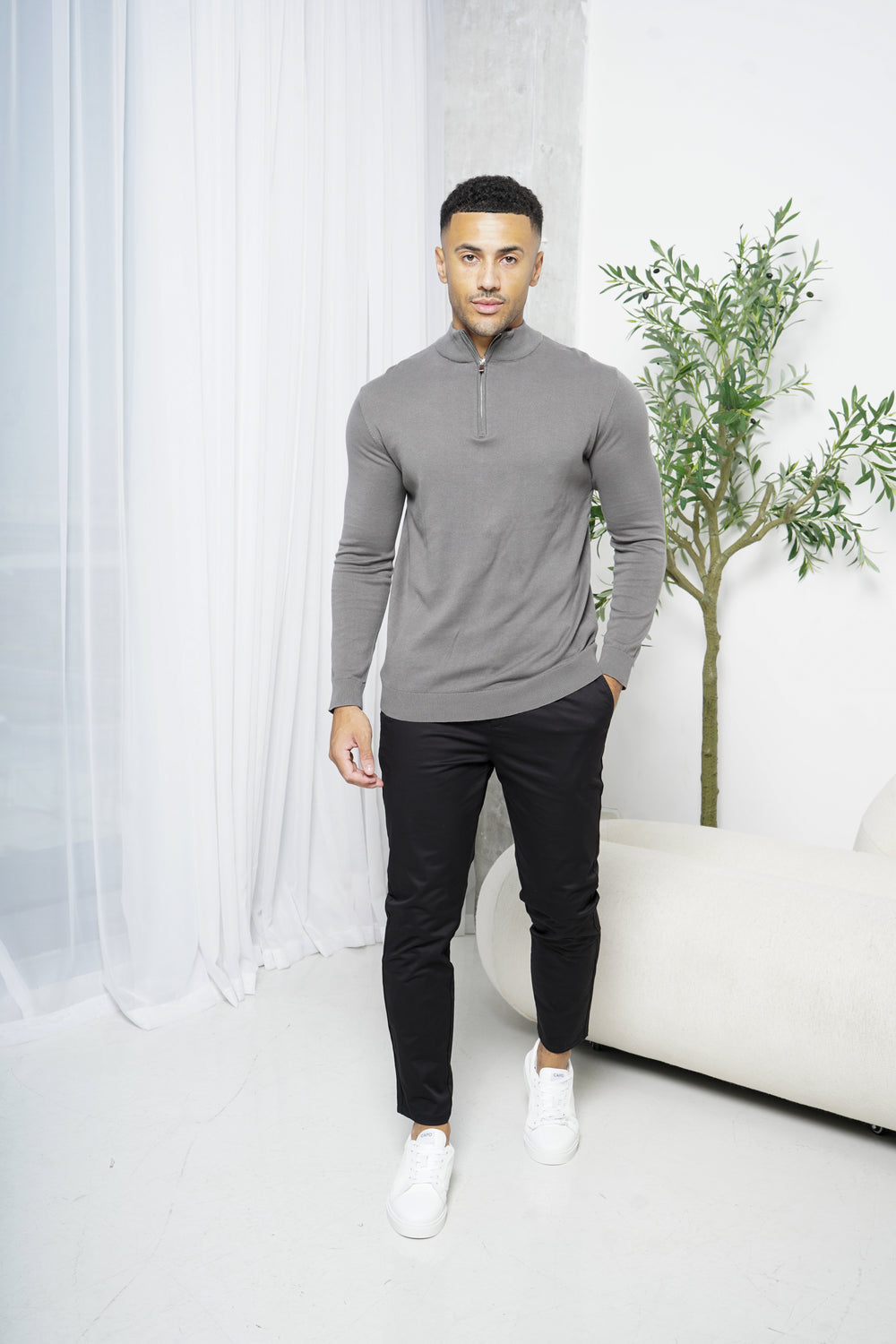 Capo Chino Side Adjuster Pant - Black